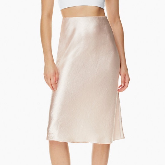 Babaton Skirts Atitzia Babaton Slip Skirt Champagne Poshmark